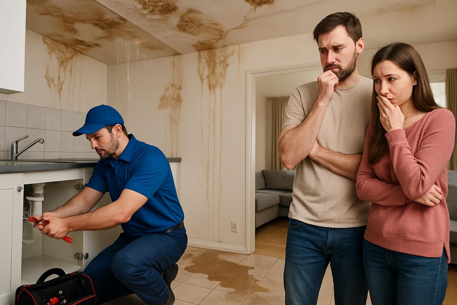 Condo Plumbing Repair in New York City water damage